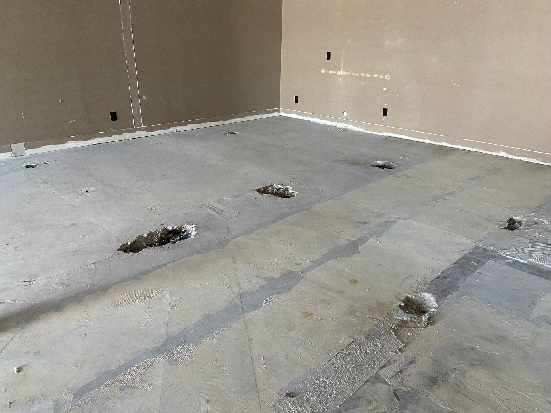 Holes in Back: Before