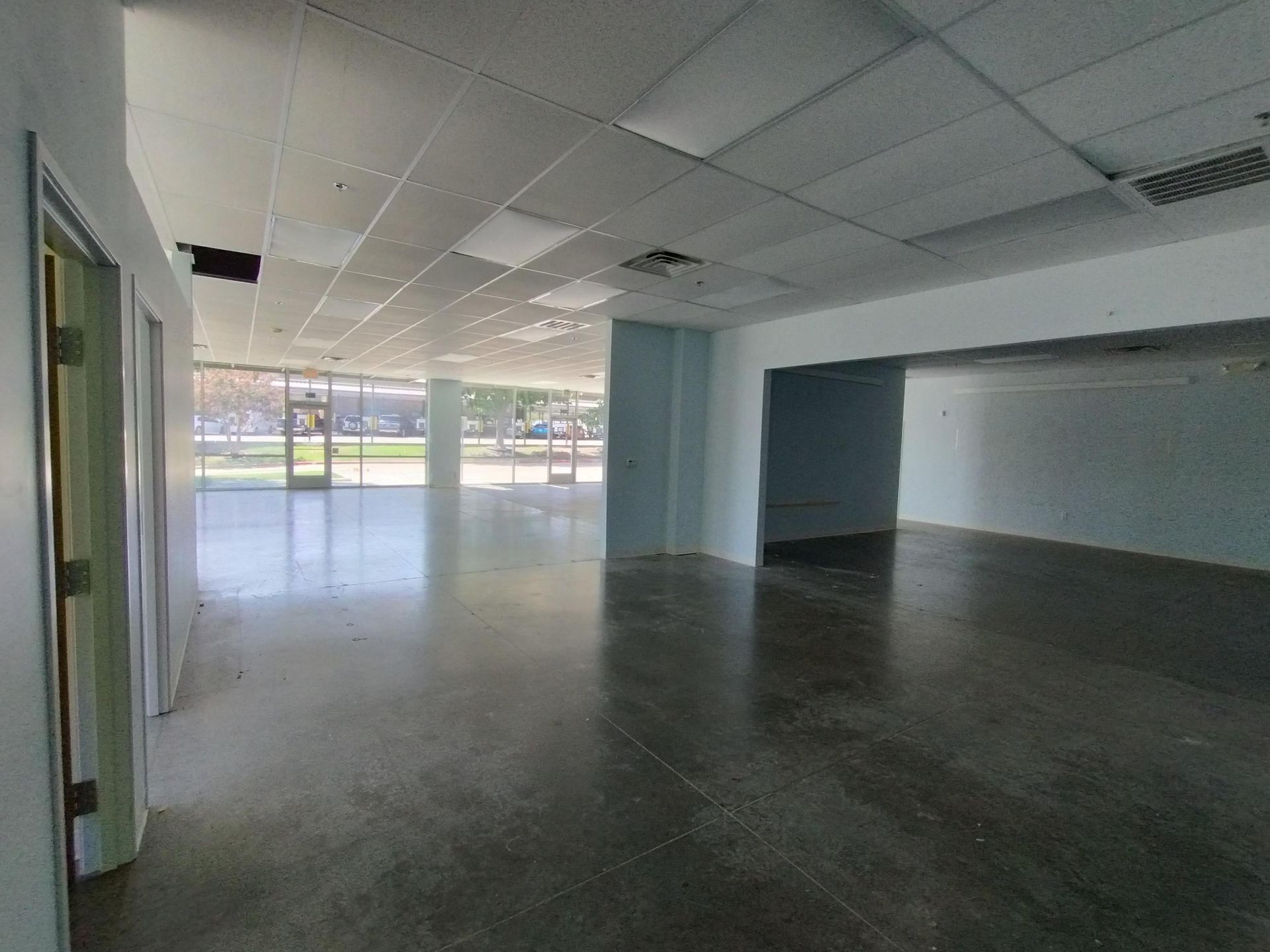 Before: View from back of space