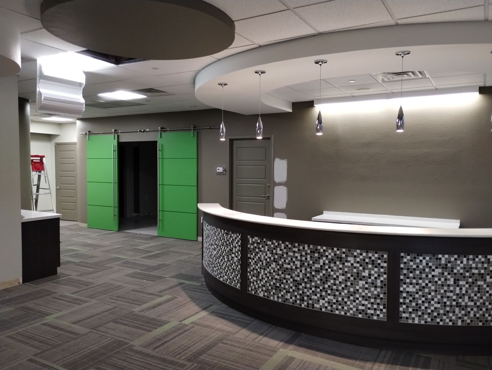 BEFORE: Dark Reception Area