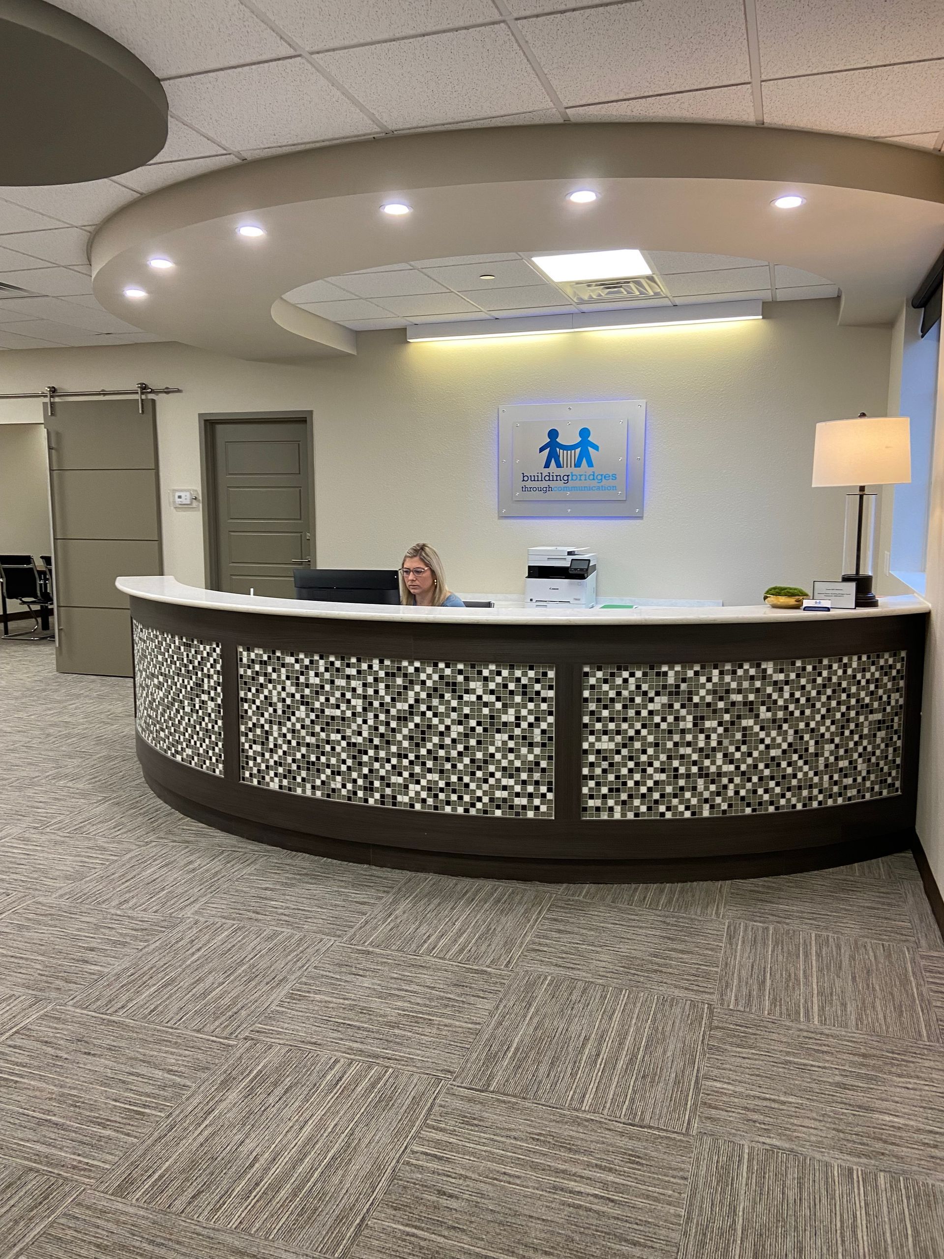 AFTER: Light and Bright Reception Area