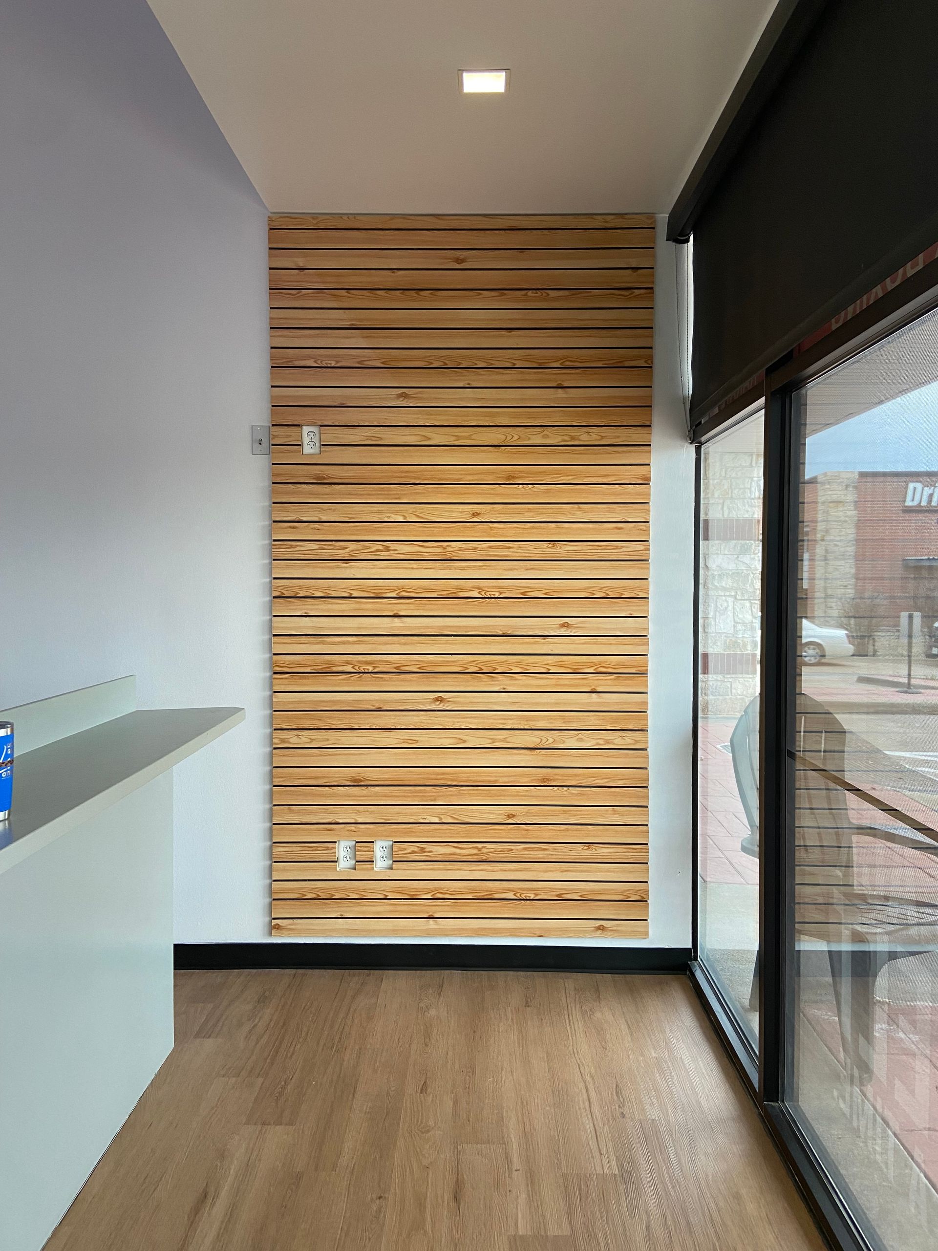 After: Slat Wall Retail Area