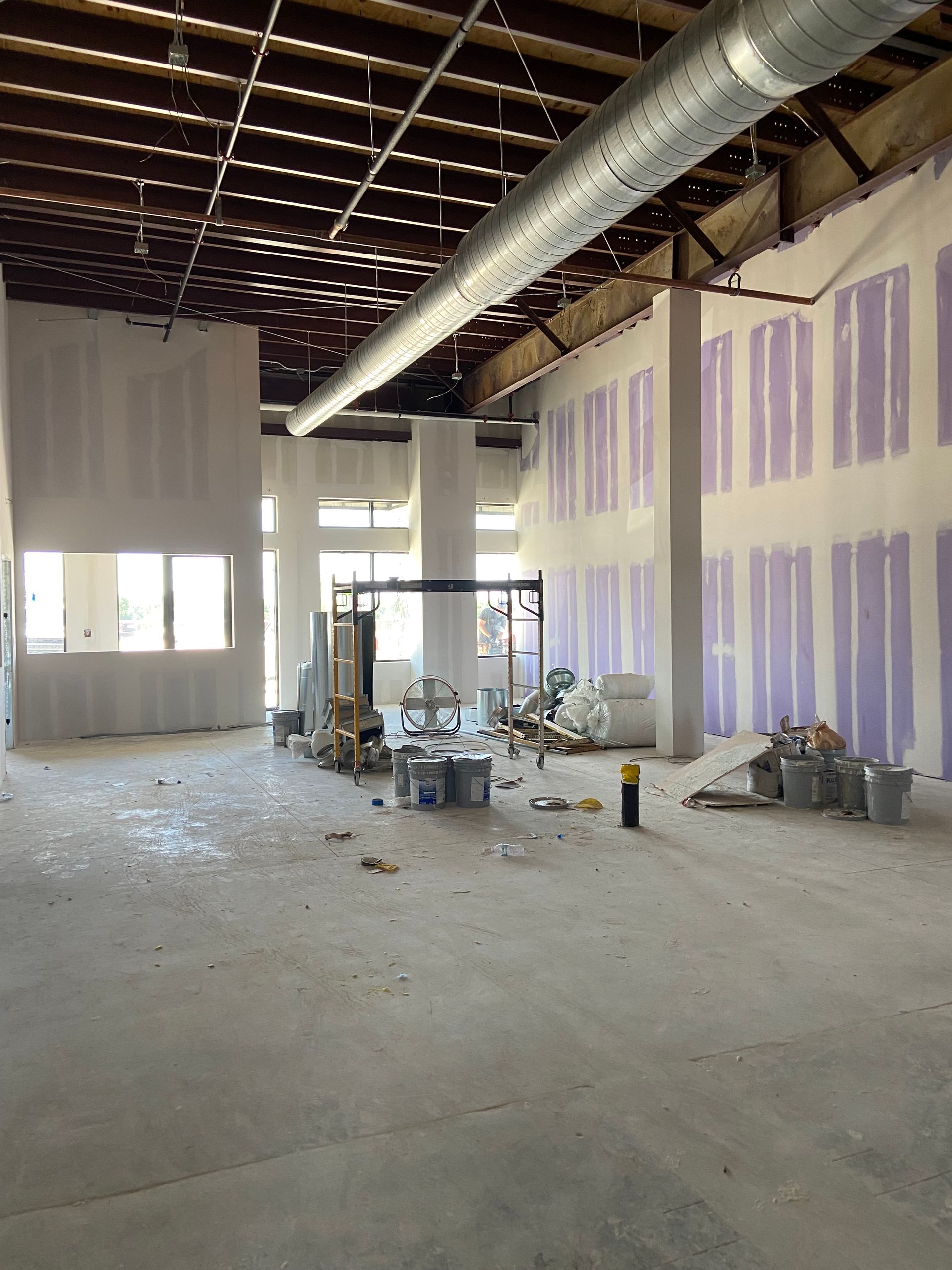 Training Area with Sound Deadening Wall