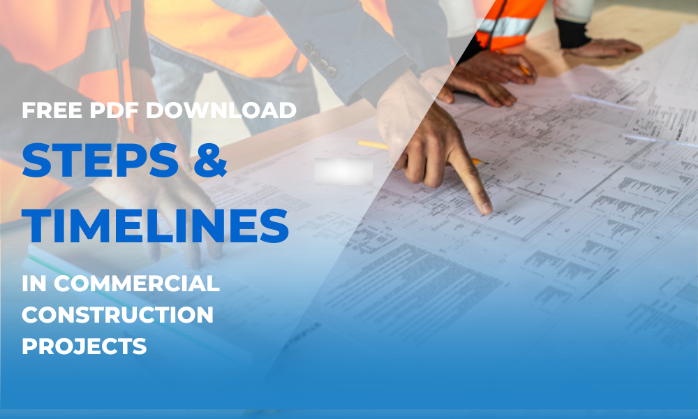 Free PDF download of steps and timelines for commercial construction projects