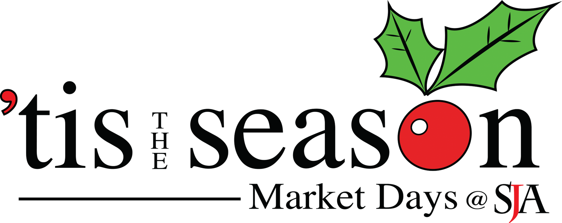 A logo for tis the season market days
