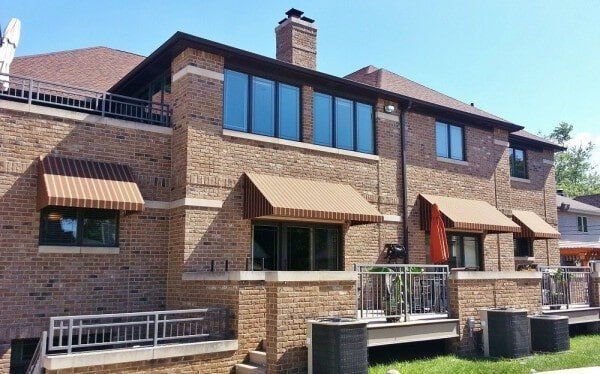 Brown Canvas Awnings - Awning in Evergreen Park, IL