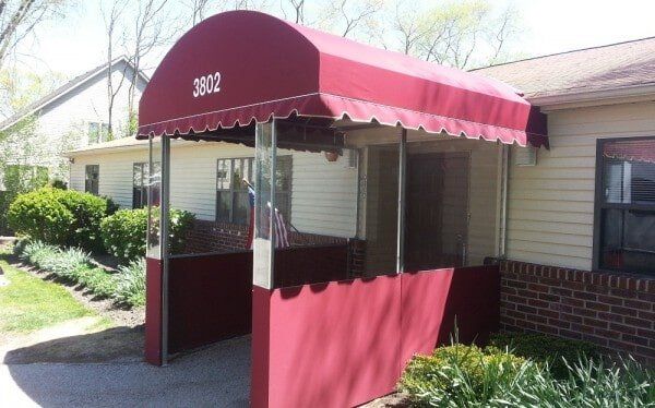 Maroon Shop Enclosures - Awning in Evergreen Park, IL