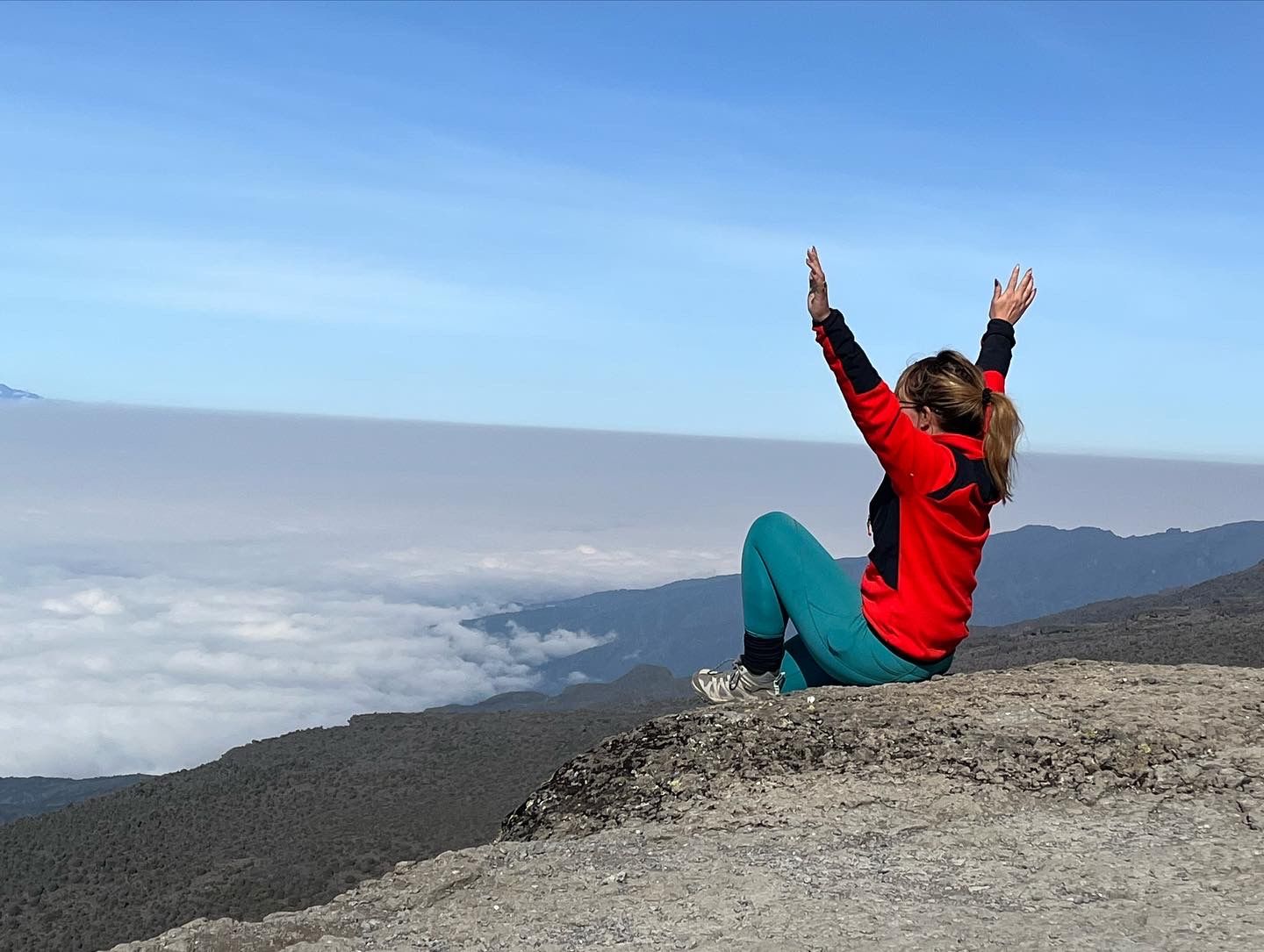 Arrived at Stella Point, last push to the main summit Uhuru Peak - Kilimanjaro