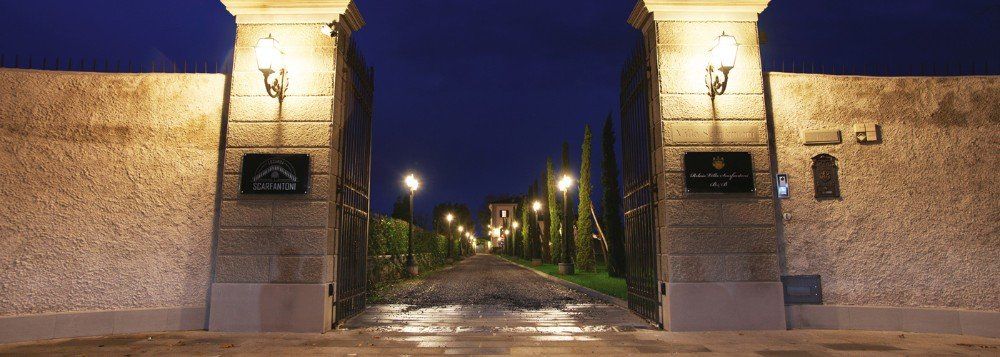 Viale d'entrata di Villa Scarfantoni