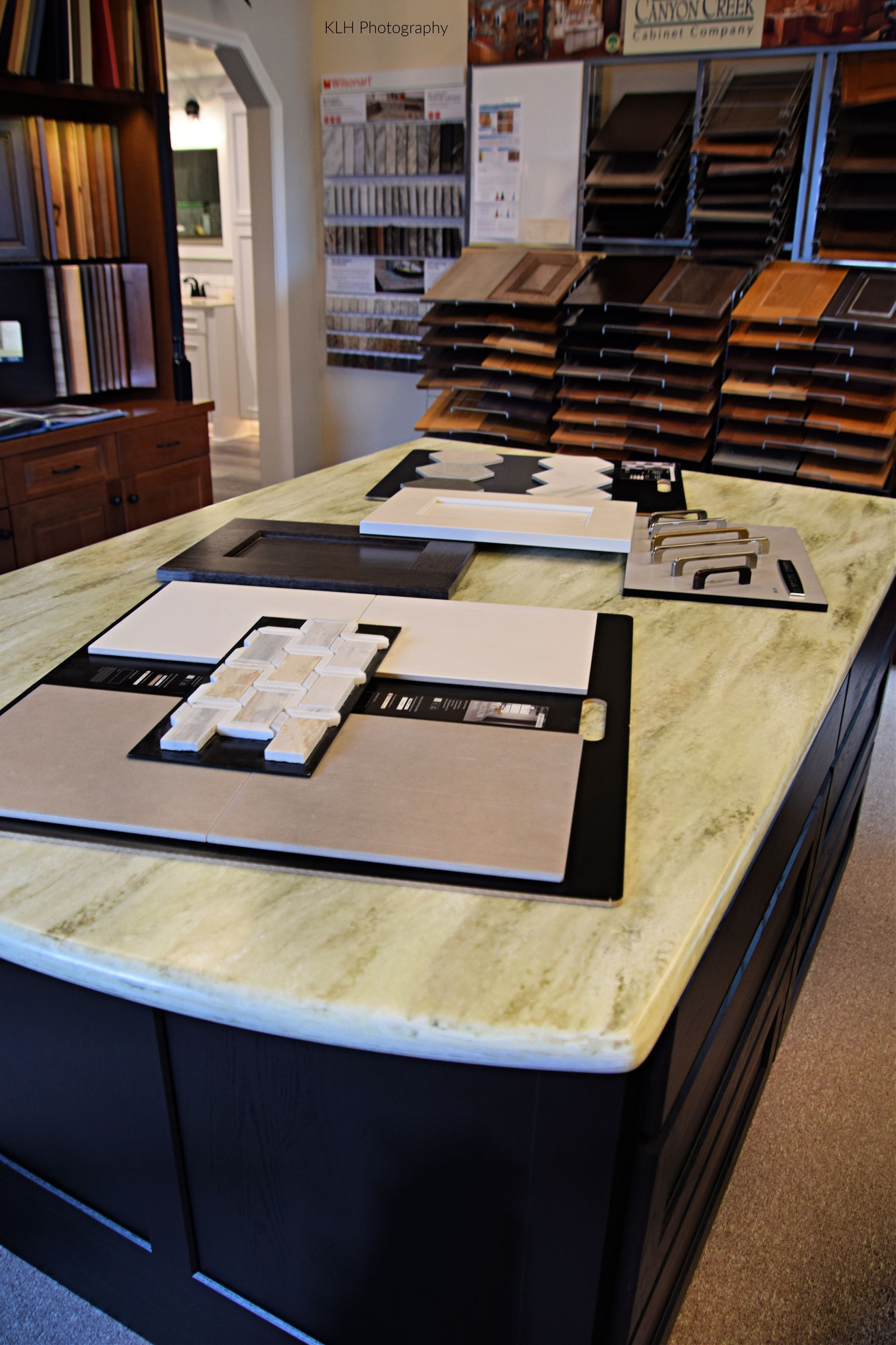 There are many different types of tiles on the table.