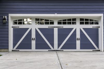Blue Wood Garage Door - Orlando, FL - Garage Home Pros