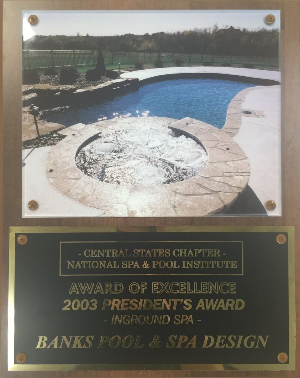 2002 President's Award — Stilwell, KS — Banks Blue Valley Pool