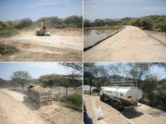 Construcción canchas de relaves mineros 2​