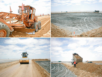 Construcción carretera minera​