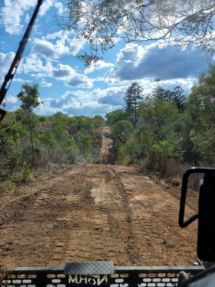 An Empty Road Being Cleared — Land Clearing in Good Night, QLD