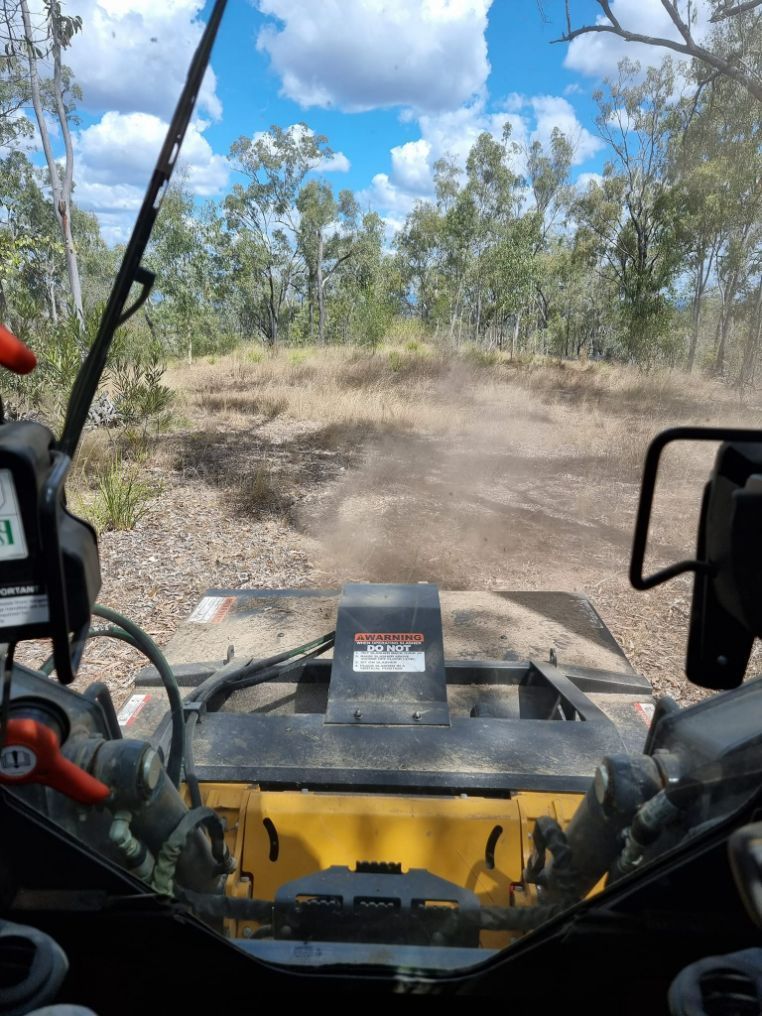 Truck Clearing Land From The Front — Land Clearing in Good Night, QLD