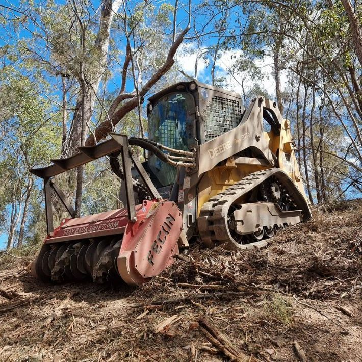 Mulching Track in Action — Land Clearing in Good Night, QLD