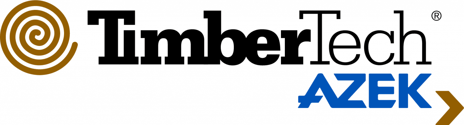 A logo for timbertech azek on a white background