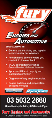 Fury Engines & automotive brochure