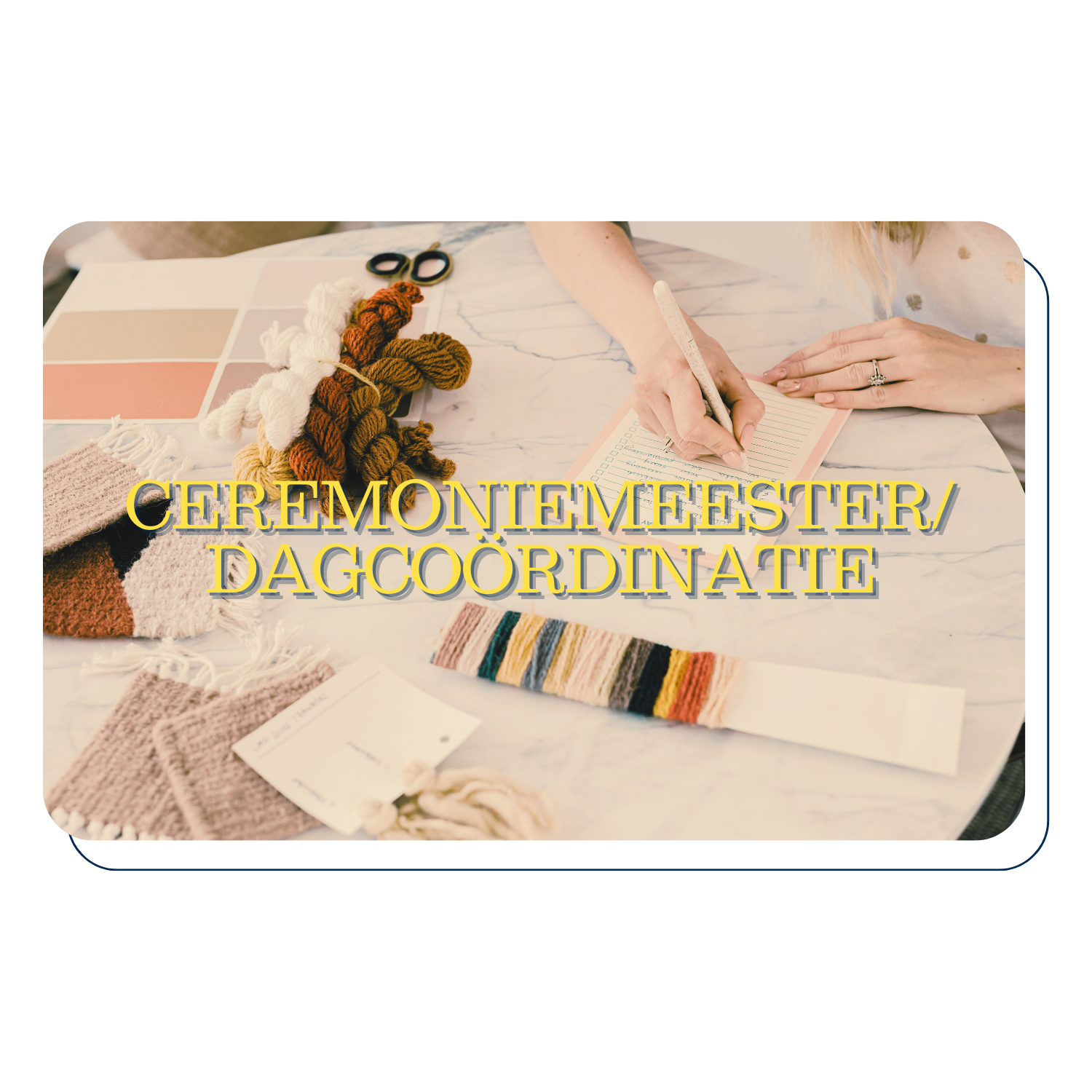 Dienstenpakket Ceremoniemeester/dagcoördinatie Annabelle Verwoordt Weddings