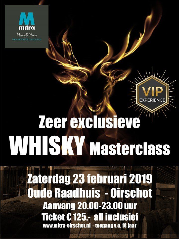 Zeer exclusieve Whisky Masterclass