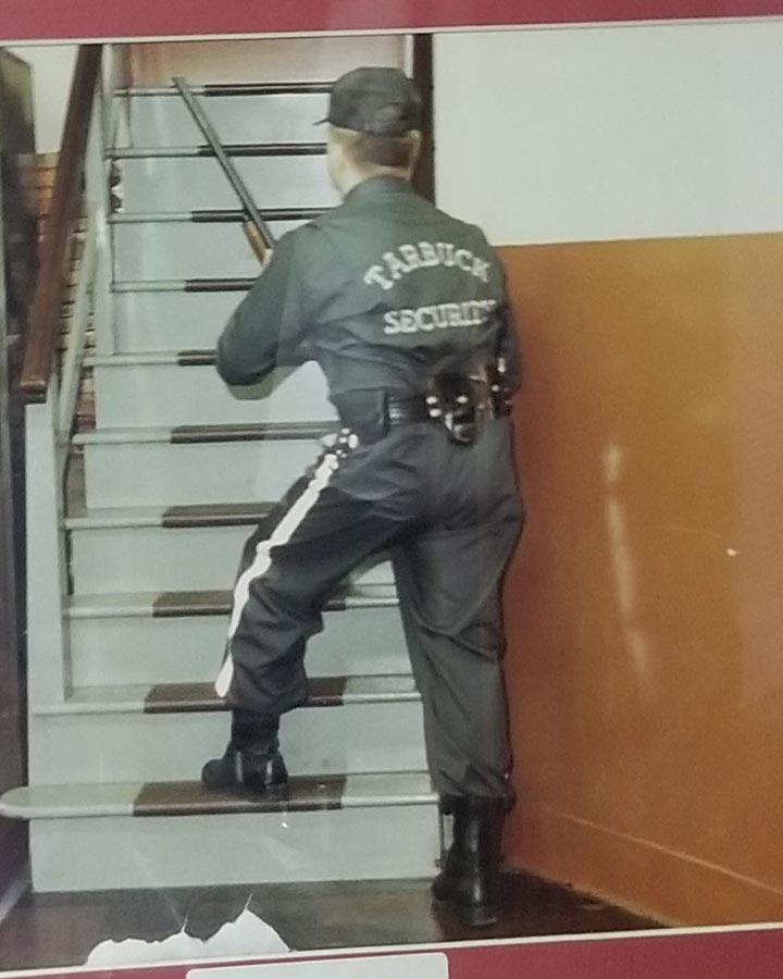 Man in security uniform