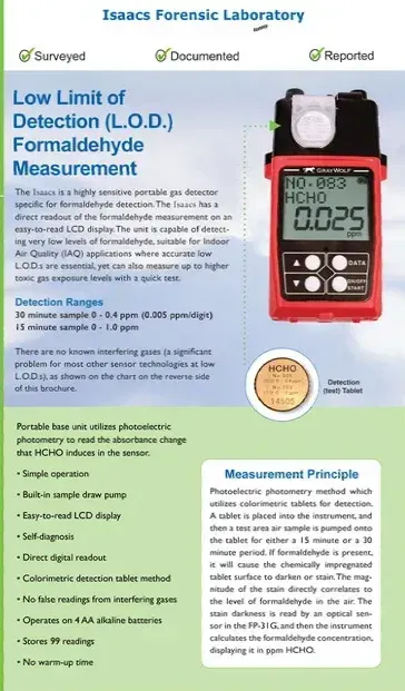 A flyer for a low limit of detection device