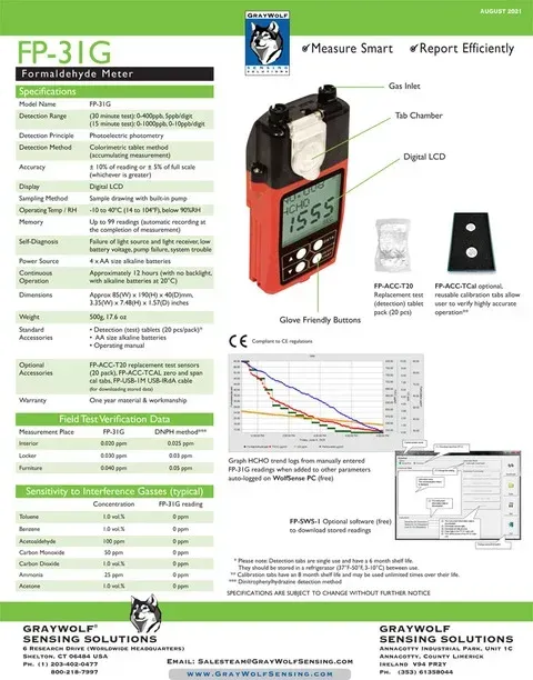 A brochure for a product called fp-31g