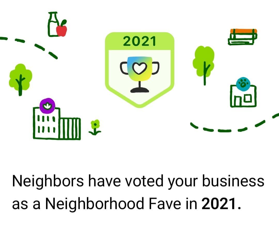 Neighbors have voted your business as a neighborhood fave in 2021