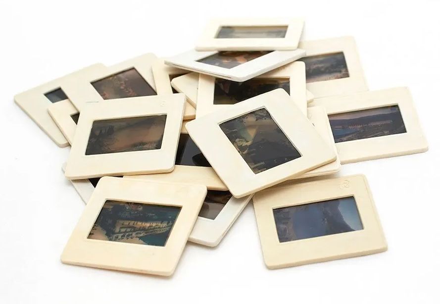 A Pile Of Slide Pictures