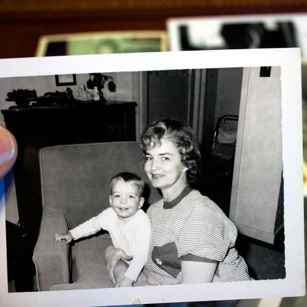 Old Mother And Daughter Photo