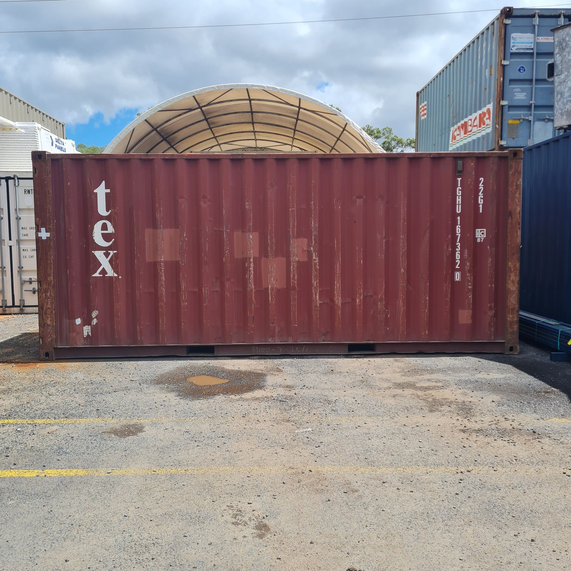 Red Cargo Container — East Coast Containers Shipping Containers and Transport in Chevallum, QLD