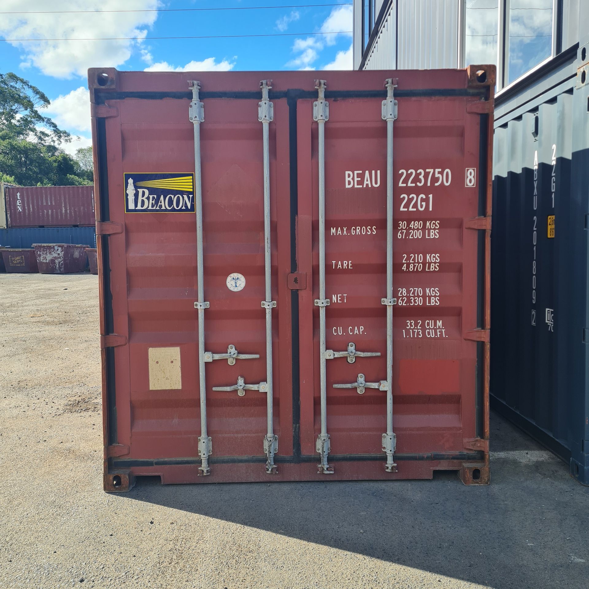Red Shipping Container in an Outdoor Setting — East Coast Containers Shipping Containers and Transport in Chevallum, QLD