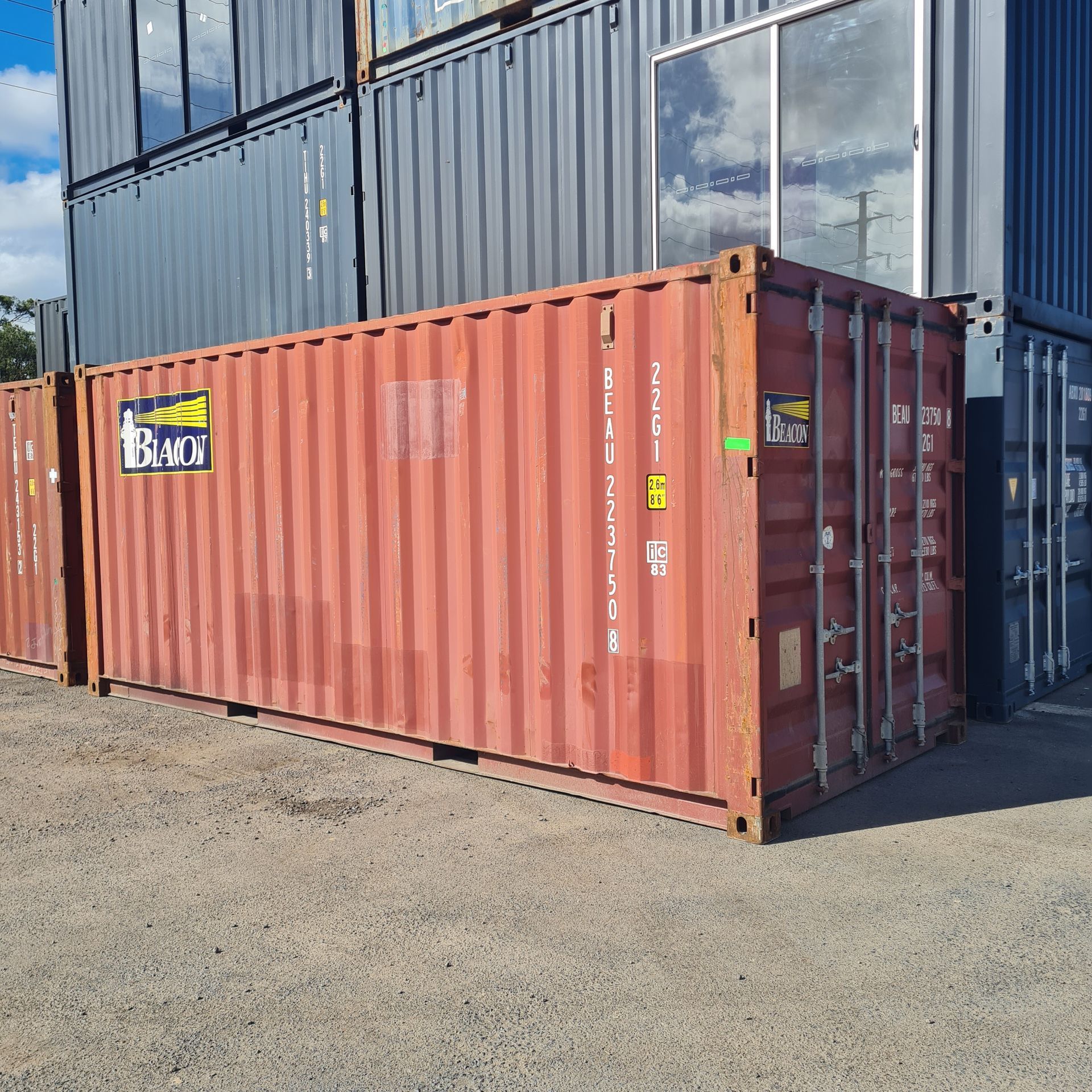 Red Shipping Container in an Outdoor Setting — East Coast Containers Shipping Containers and Transport in Chevallum, QLD