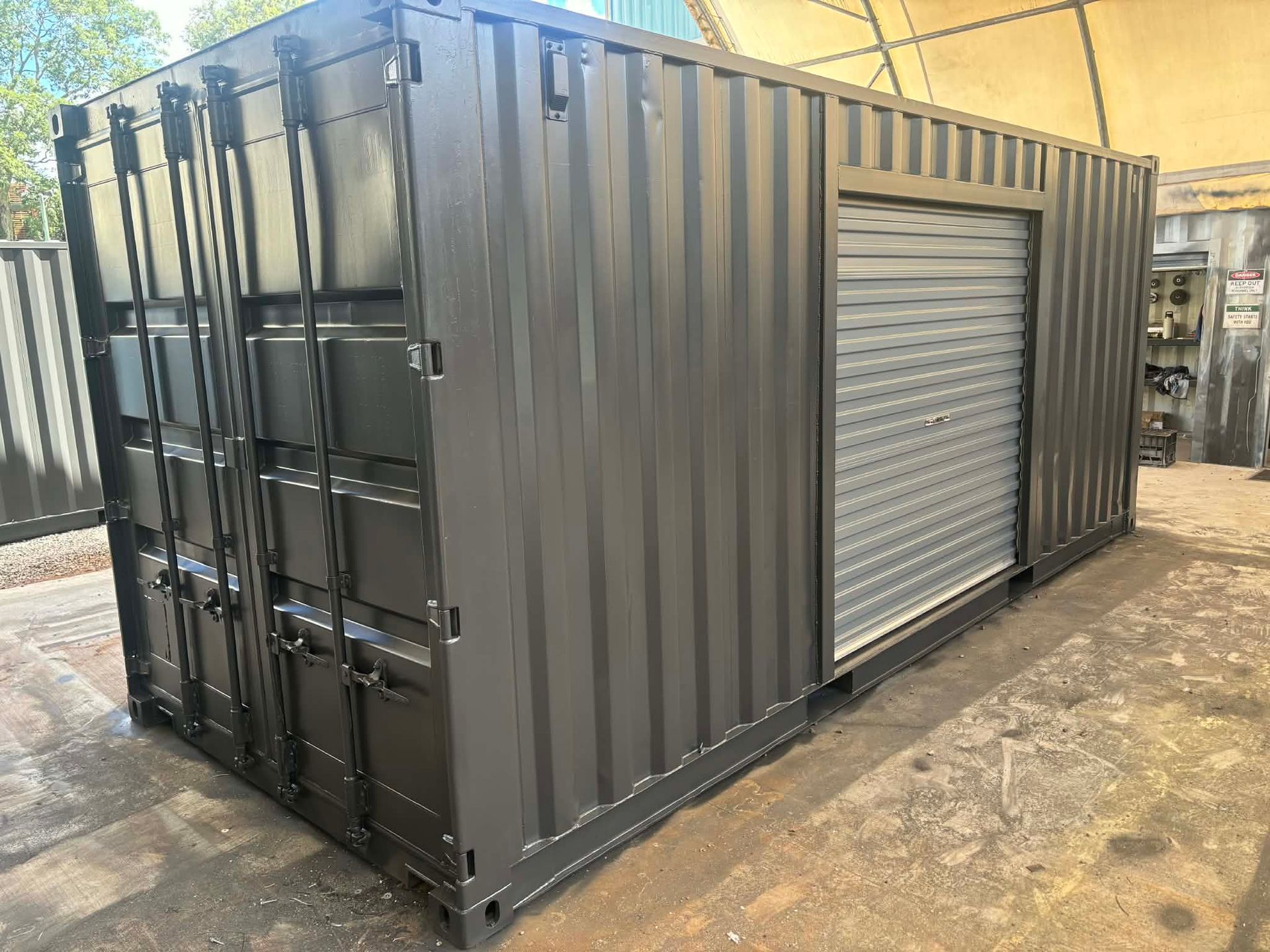 Gray shipping container — East Coast Containers Shipping Containers and Transport in Chevallum, QLD