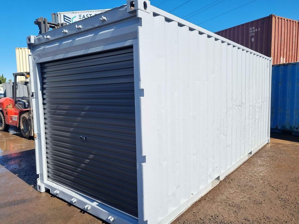 Grey Shipping Container  — East Coast Containers Shipping Containers and Transport in Sunshine Coast, QLD