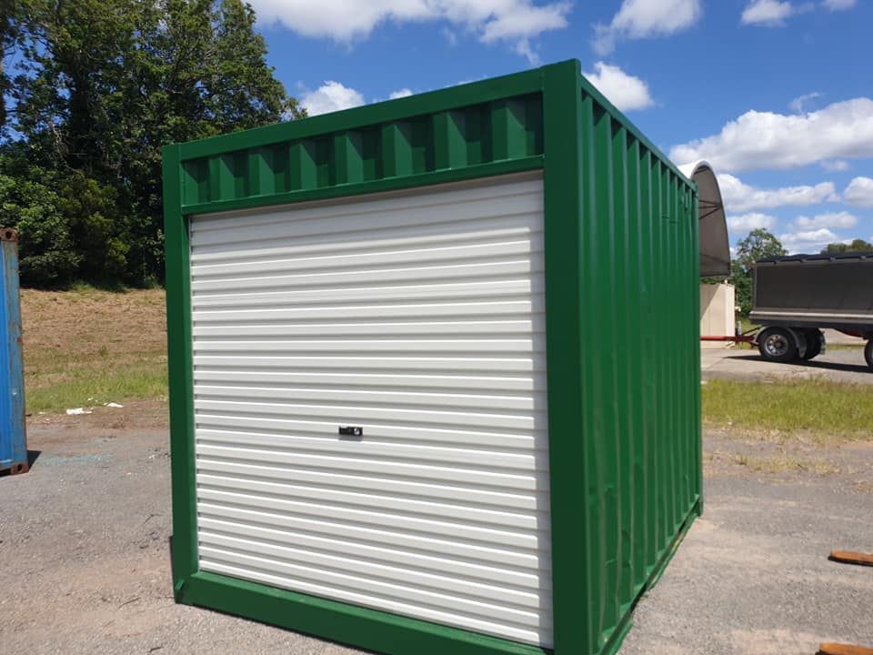 A Green, Rectangular Storage Container — East Coast Containers Shipping Containers and Transport in Chevallum, QLD