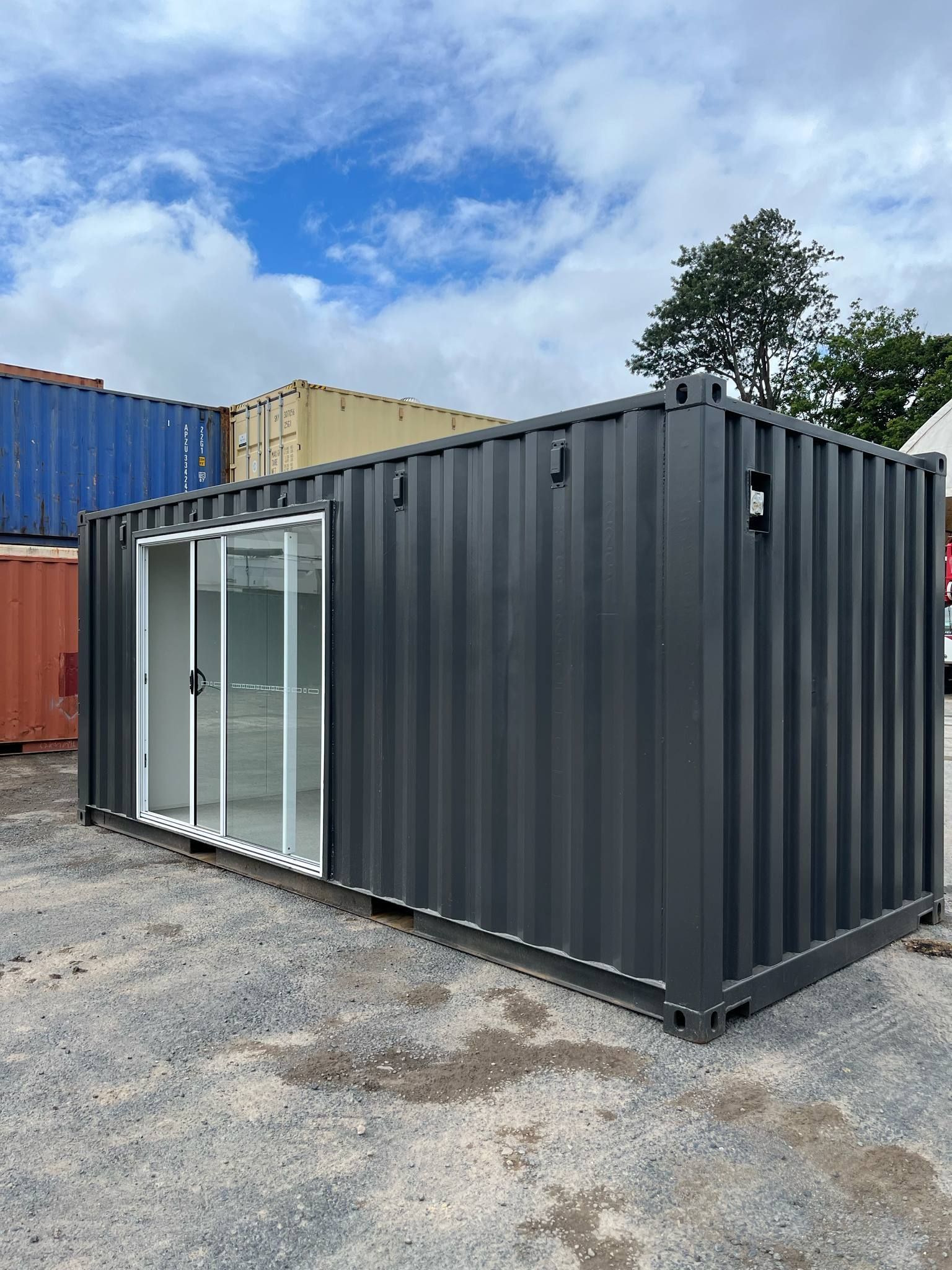 Dark Gray Shipping Container — East Coast Containers Shipping Containers and Transport in Chevallum, QLD