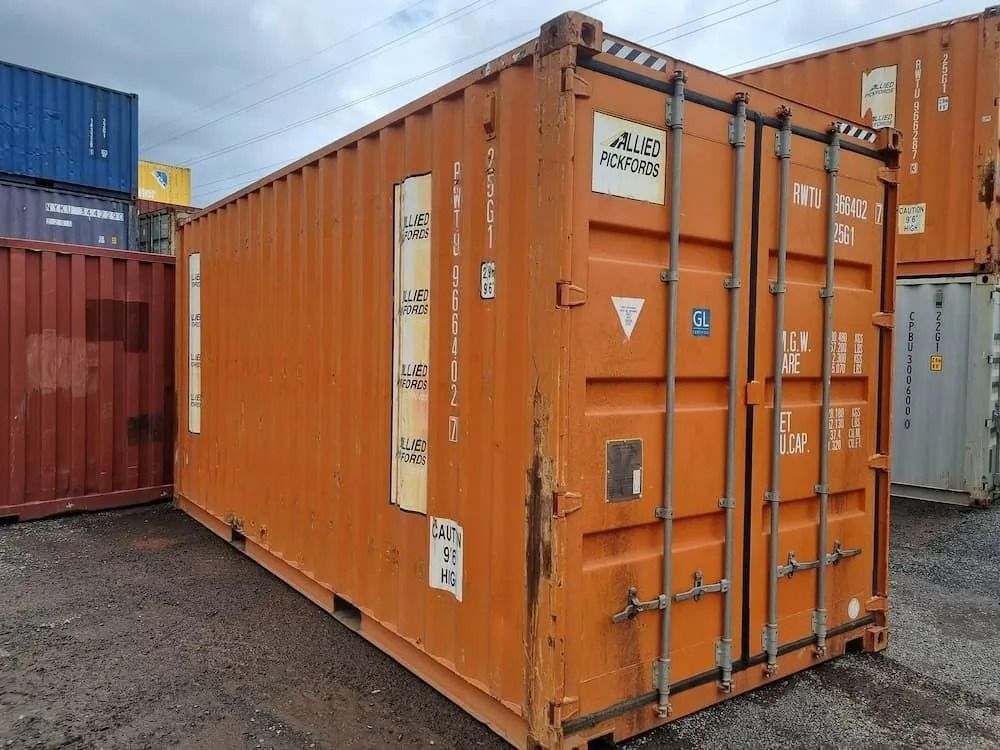 Orange Container — East Coast Containers Shipping Containers and Transport in Chevallum, QLD