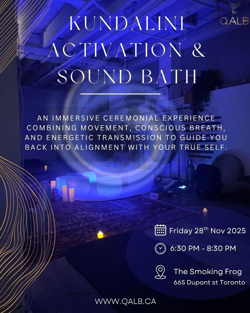 Poster for HaloTherapy & Kundalini Activation event in a salt cave, with text and visual elements, including