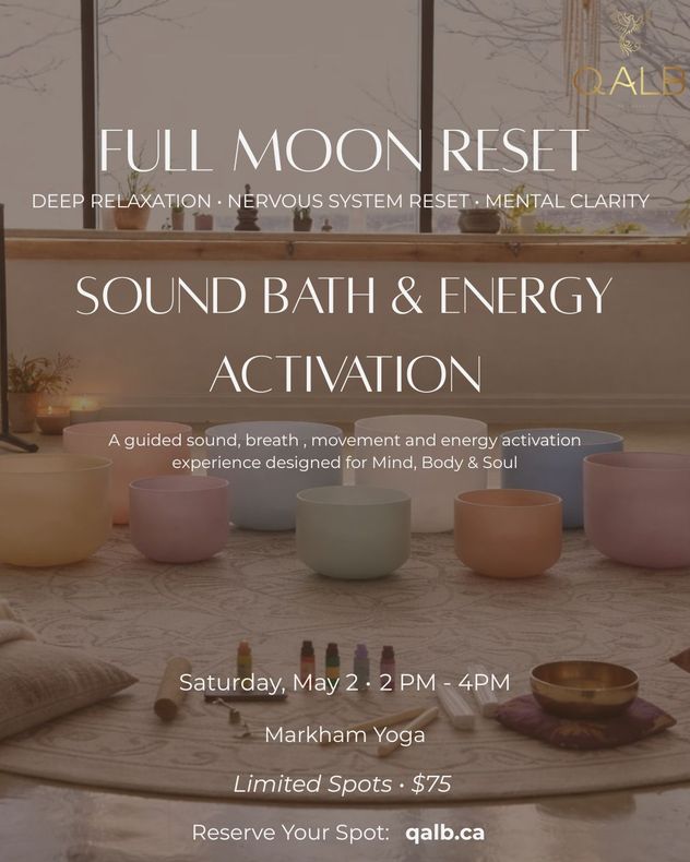 Promotional poster: HaloTherapy and Kundalini Activation Full Moon Ceremony in a salt cave