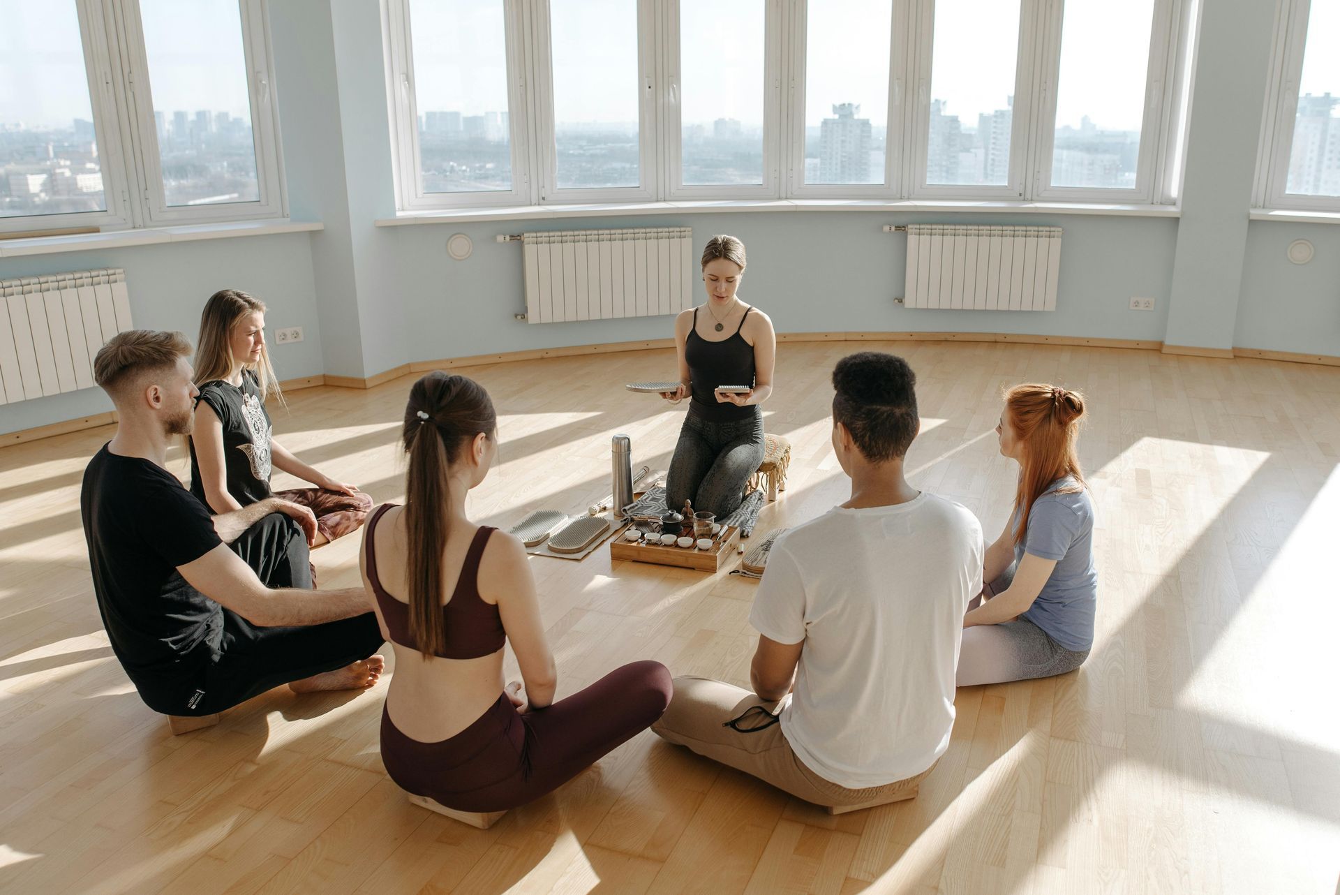 Guided Kundalini activation and breathwork group session in Toronto studio