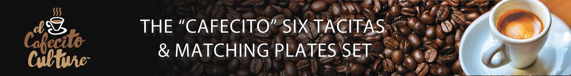 Coffee beans and a cup of coffee. Text: 