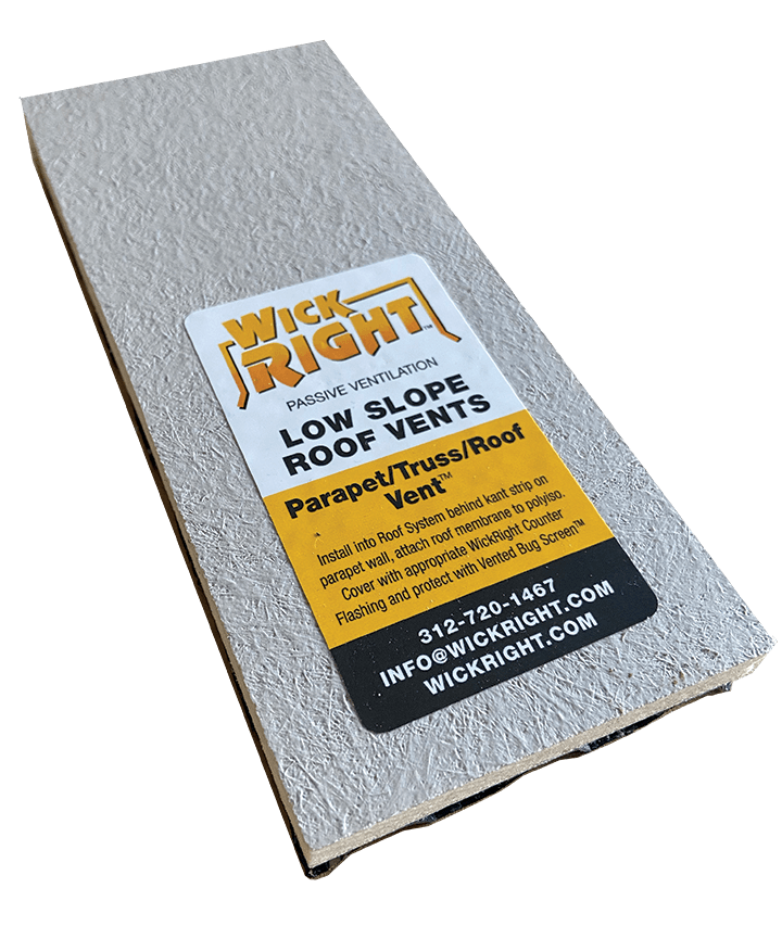 WickRight flat roof vent sample picture