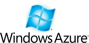 A blue windows azure logo on a white background