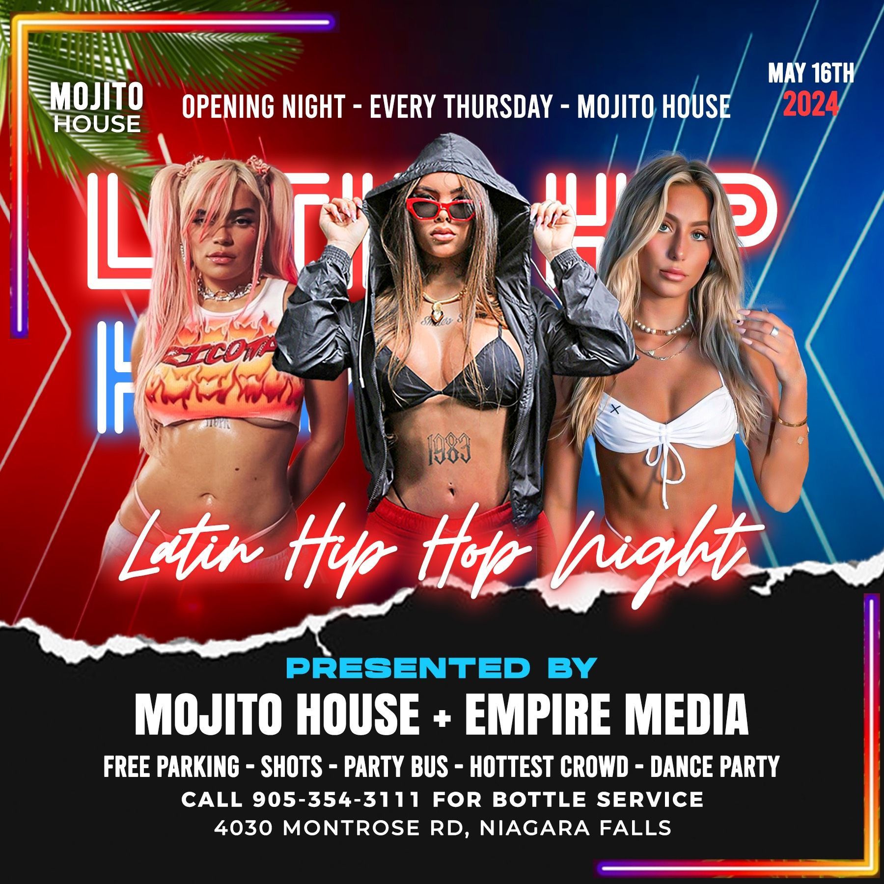 Hip Hop Latin Dance Party, Niagara Falls, Mojito House