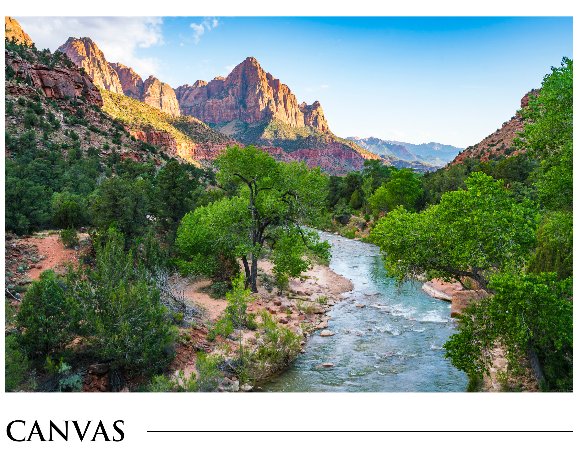 A river flowing through a valley surrounded by mountains and trees.