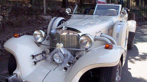 auto d'epoca per eventi bianca