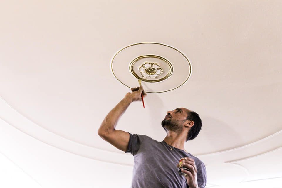 decorazione stucco soffitto