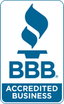 Blue Better Business Bureau (BBB) logo,