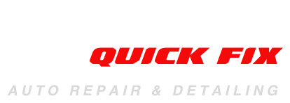 The logo for quick fix auto repair and detailing